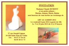 Art Au Jardin 2012 Invitation