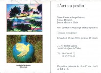 Art Au Jardin 2008 Invitation Verso