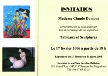 Salon De Coiffure Jocelyn Deltrieu 2006 Invitation